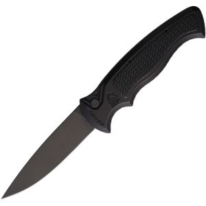 Piranha Knives - Velocity Button Lock Blk