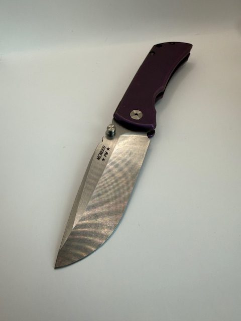 PM Mac 2 (GEN 2) - 3" Blade - Smooth - Satin Violet - Satin Stonewash Blade - Image 6