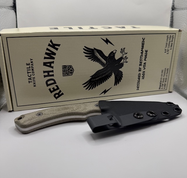 Redhawk - Green Micarta - Stonewash - Kydex Sheath - Image 2